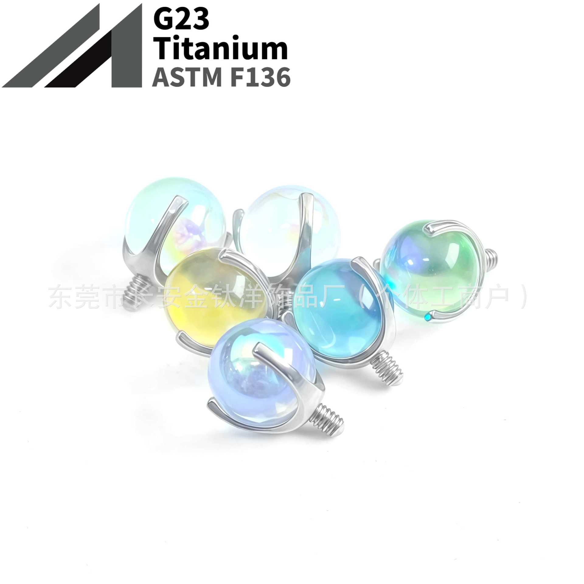 16G labret stud size and finish detail