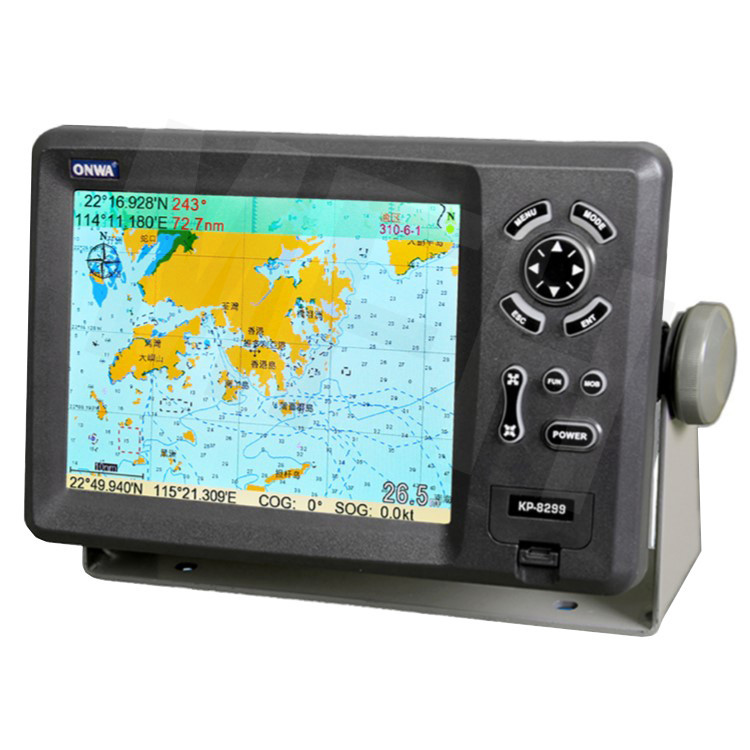 原装全新 安华ONWA KP-8299船用GPS卫星导航仪海图机 8寸 卫导