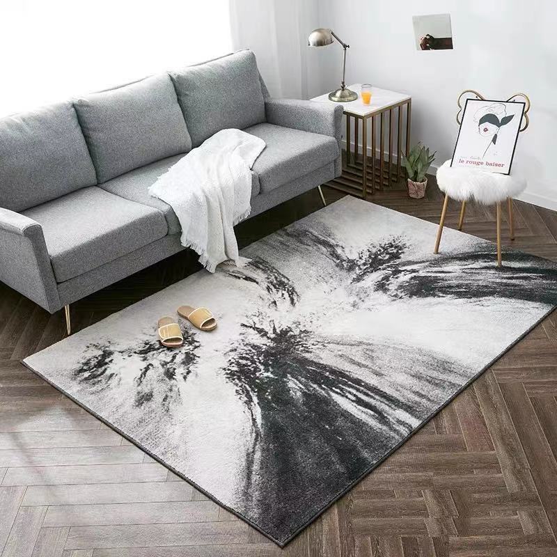 Alfombra de terciopelo cristalino para sala de estar, alfombra de mesa de centro de fácil cuidado, alfombra de área grande de cobertura total para uso doméstico, ideal para dropshipping transfronterizo en Temu.
