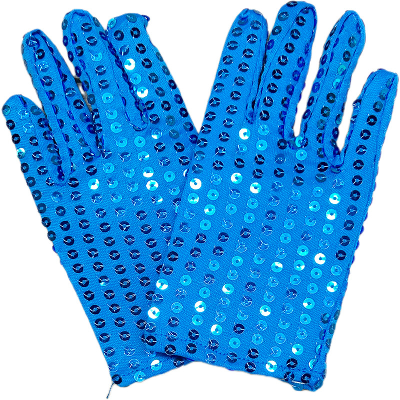 Día de los niños de lentejuelas etapa guantes de baile para niños guantes de rendimiento de baile nocturno