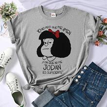 ���羳ŷ�롿Mafalda tshirt women designer graphic manga Tee