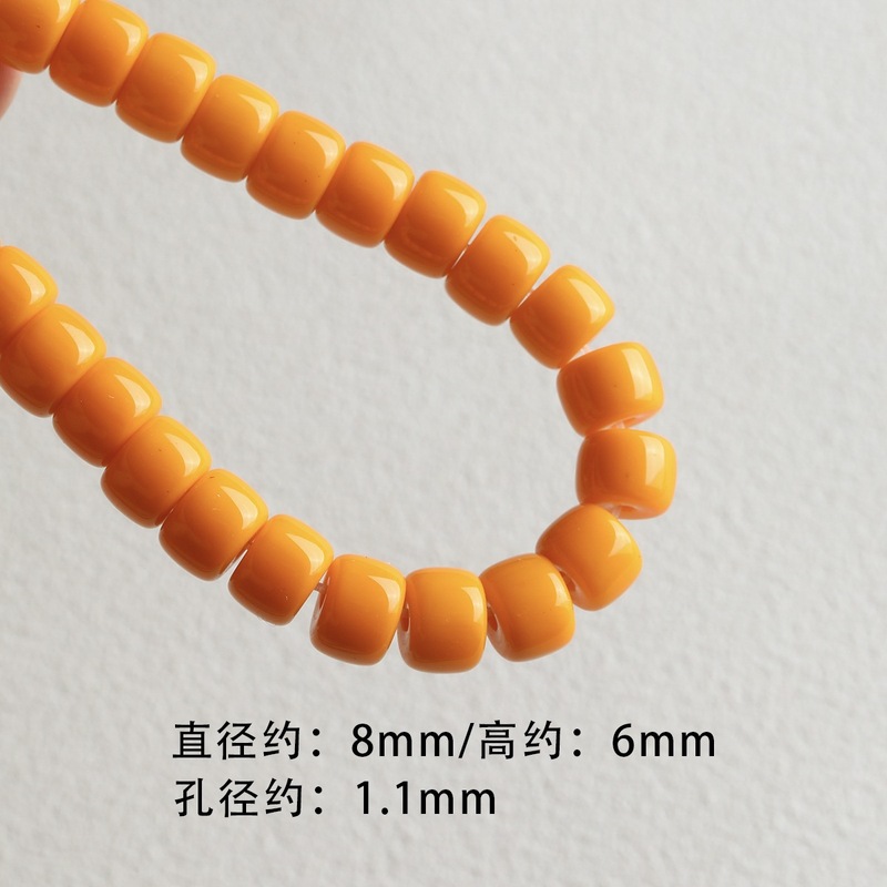 百搭彩色琉璃墩墩桶珠手链项链散珠手机链串珠diy配件材料珠子|undefined