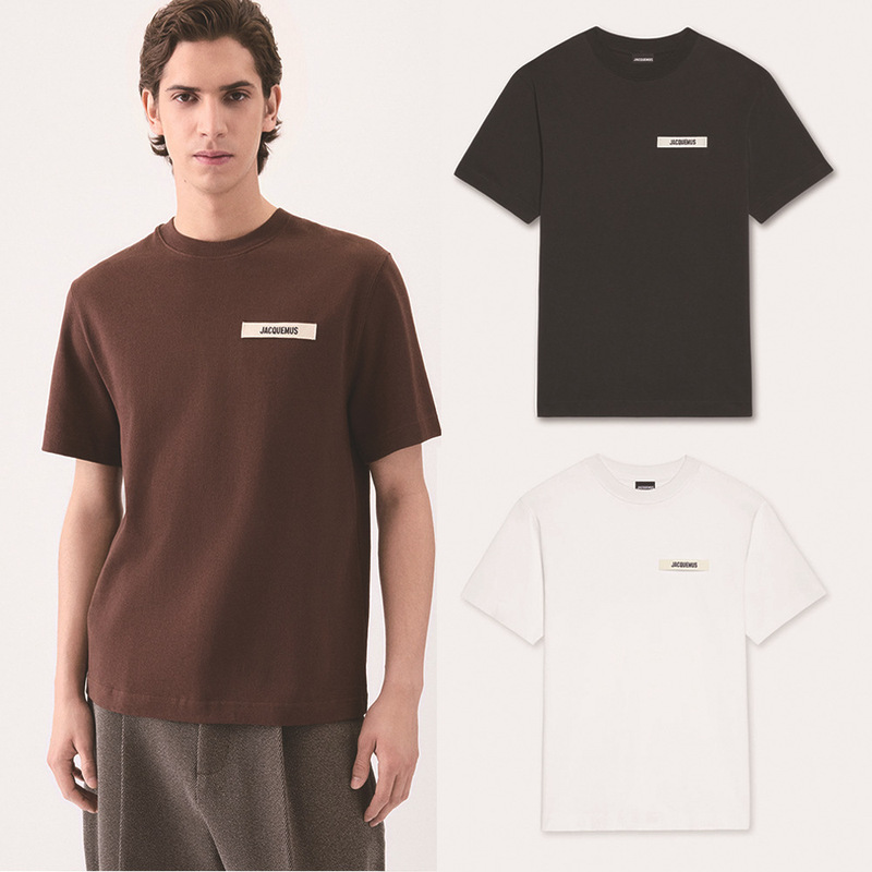 Jac 26Ss Embroidered New Trendy Brand Unisex Loose-Fitting Pure Cotton Short-Sleeve T-Shirt Couple Tops Tee Jac 26Ss Embroidered New Trendy Brand Unisex Loose-Fitting Pure Cotton Short-Sleeve T-Shirt Couple Tops Tee
