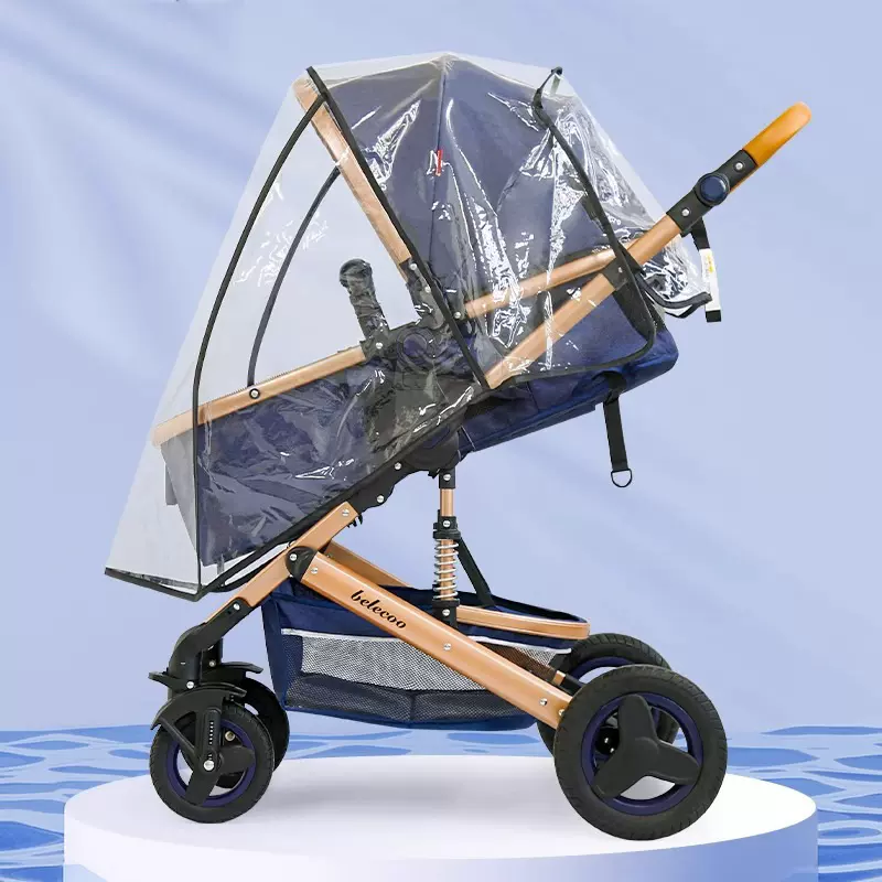 婴儿车雨衣透明罩防飞沫罩宝宝推车防雨罩保暖罩儿童车高景观适用