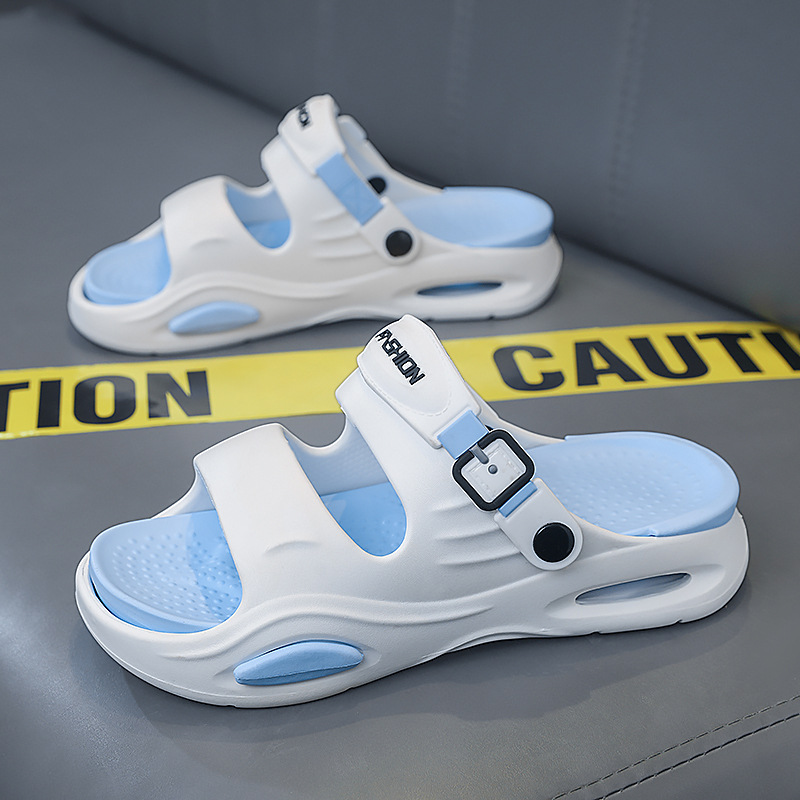 Sandalias de verano para hombres 2025 nuevos zapatos de playa de suela suave antideslizantes deportes al aire libre junto al mar ocio zapatillas de vadeo