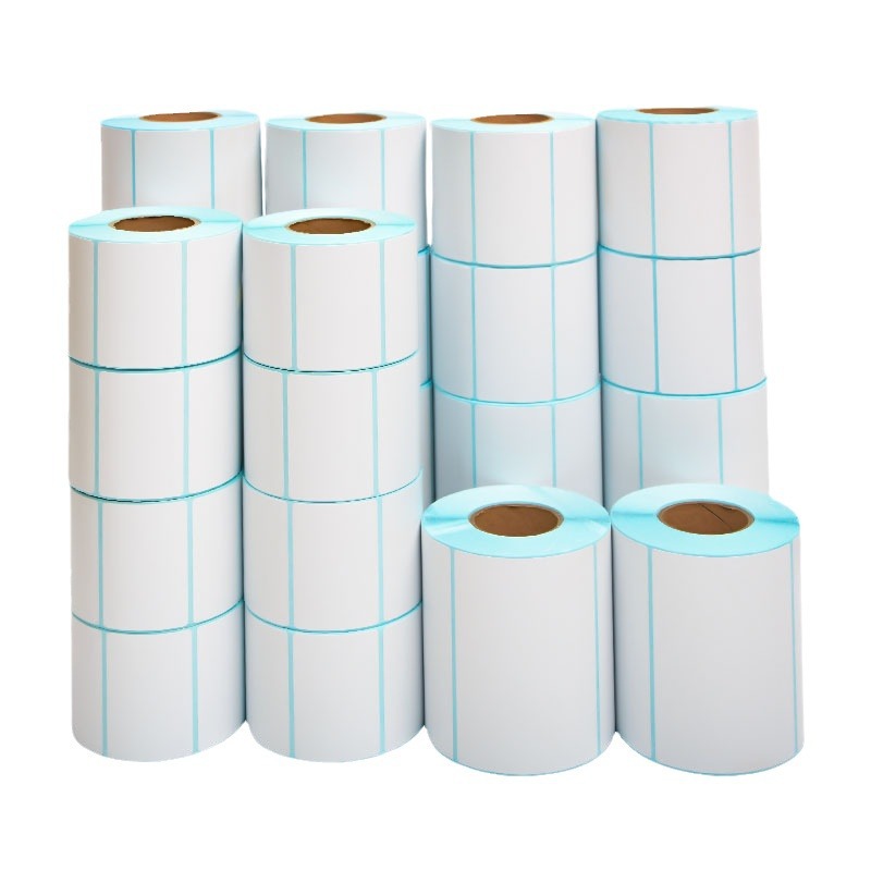 Papel de etiquetas anti-calor 100100 150Temu Xiyin transfronterizo expreso en blanco cara única impresión pegatinas