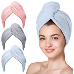 女性の髪の帽子のシャワーキャップを厚くして、吸水速乾の柔らかいサンゴのベルベットのバックルのスカーフの髪のメーカーの卸売りをします。