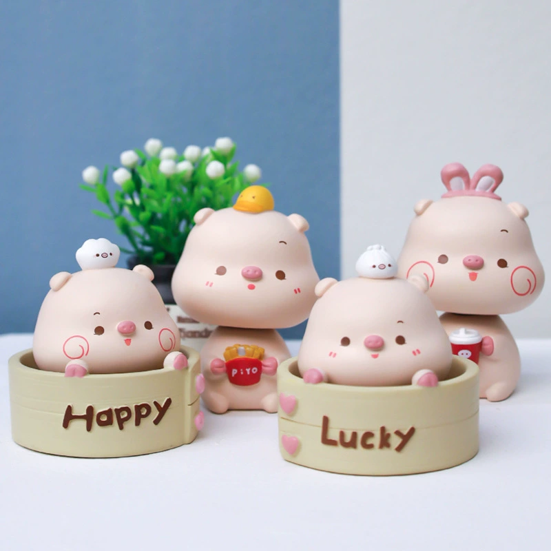 Cartoon creative minifigure, table sophisticated resin decor