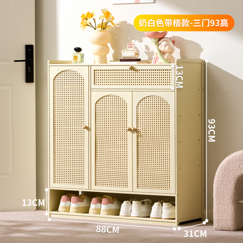 밀크 화이트 - 서랍이 있는 3개의 문과 7층