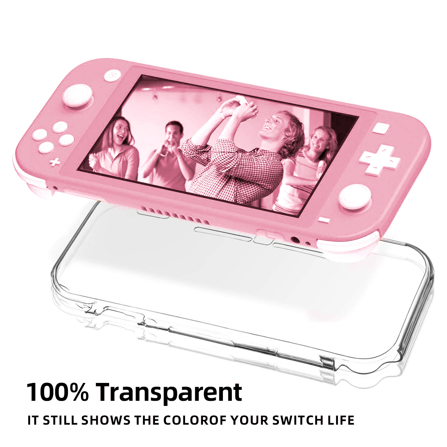 Nintendo Switch shell protector lite transparente soft shell máquina de juego cubierta protectora accesorios fuente de fábrica