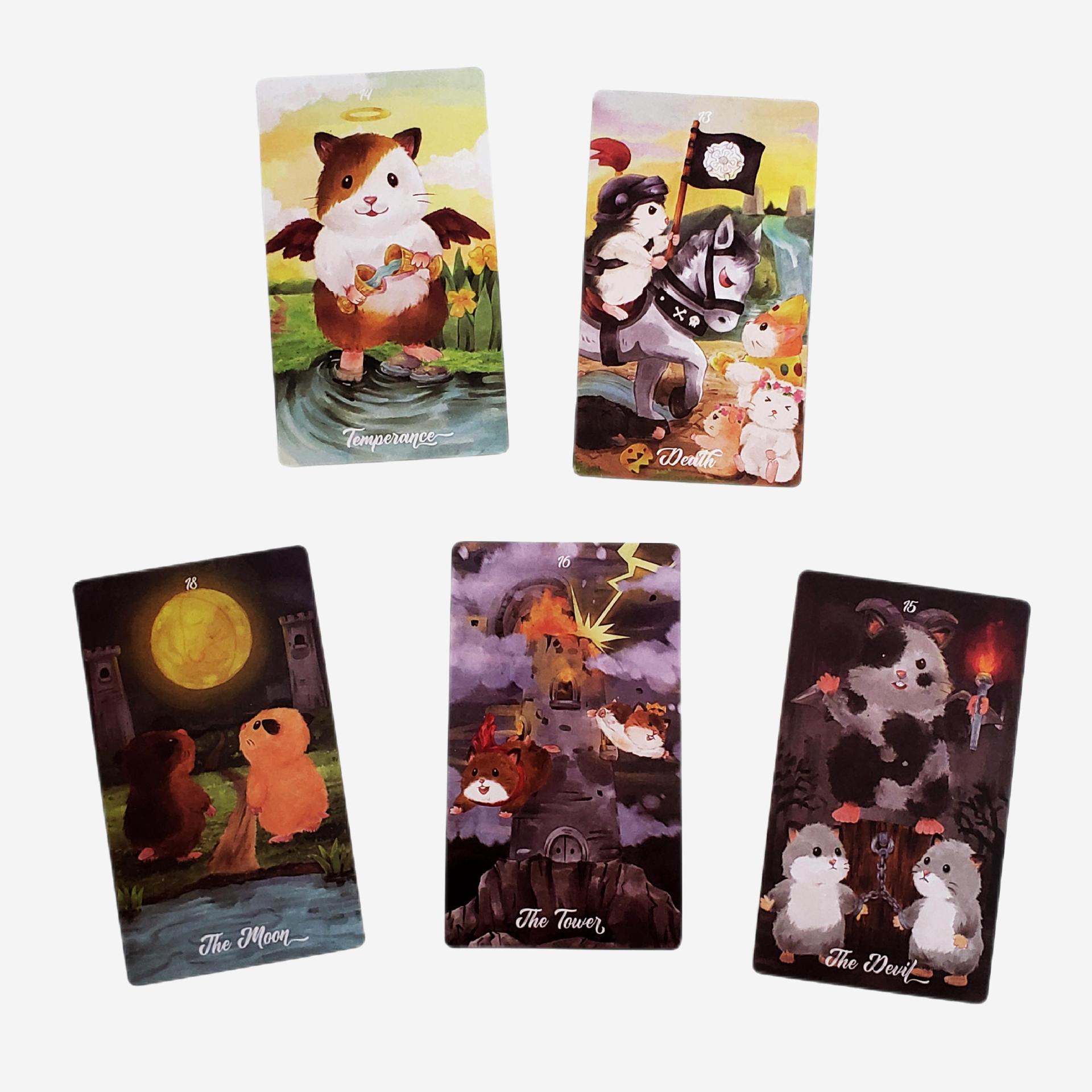Hamster tarot brädspel för roliga fester och underhållning_voghion.com