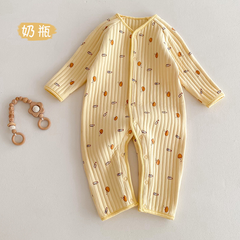 Bebé acolchado mono recién nacido Ropa clase un invierno cálido Bebé Ropa Estilo nórdico niños mono