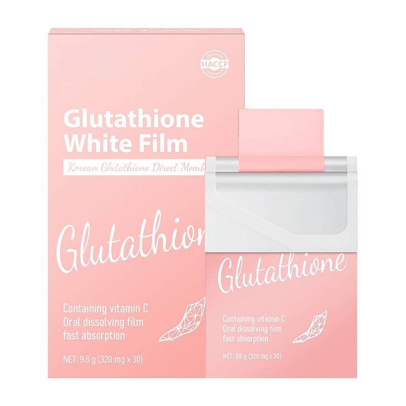 Foreign Trade Cross-Border Mdm Whole Body Whitening Oral Soluble Film Vc Essence Skin Vitamin C Glutathione Source Hot Sale