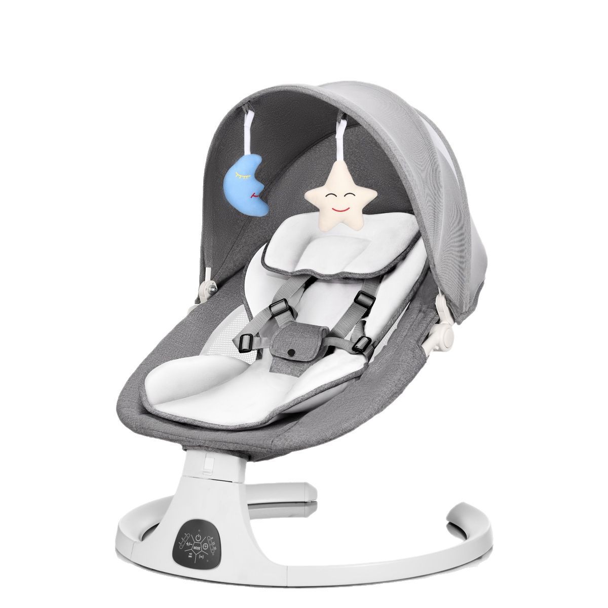 Silla de mecedora para bebés transfronterizos, silla de seda para bebés, artefacto para dormir, cuna eléctrica para niños, silla de relajación multifuncional