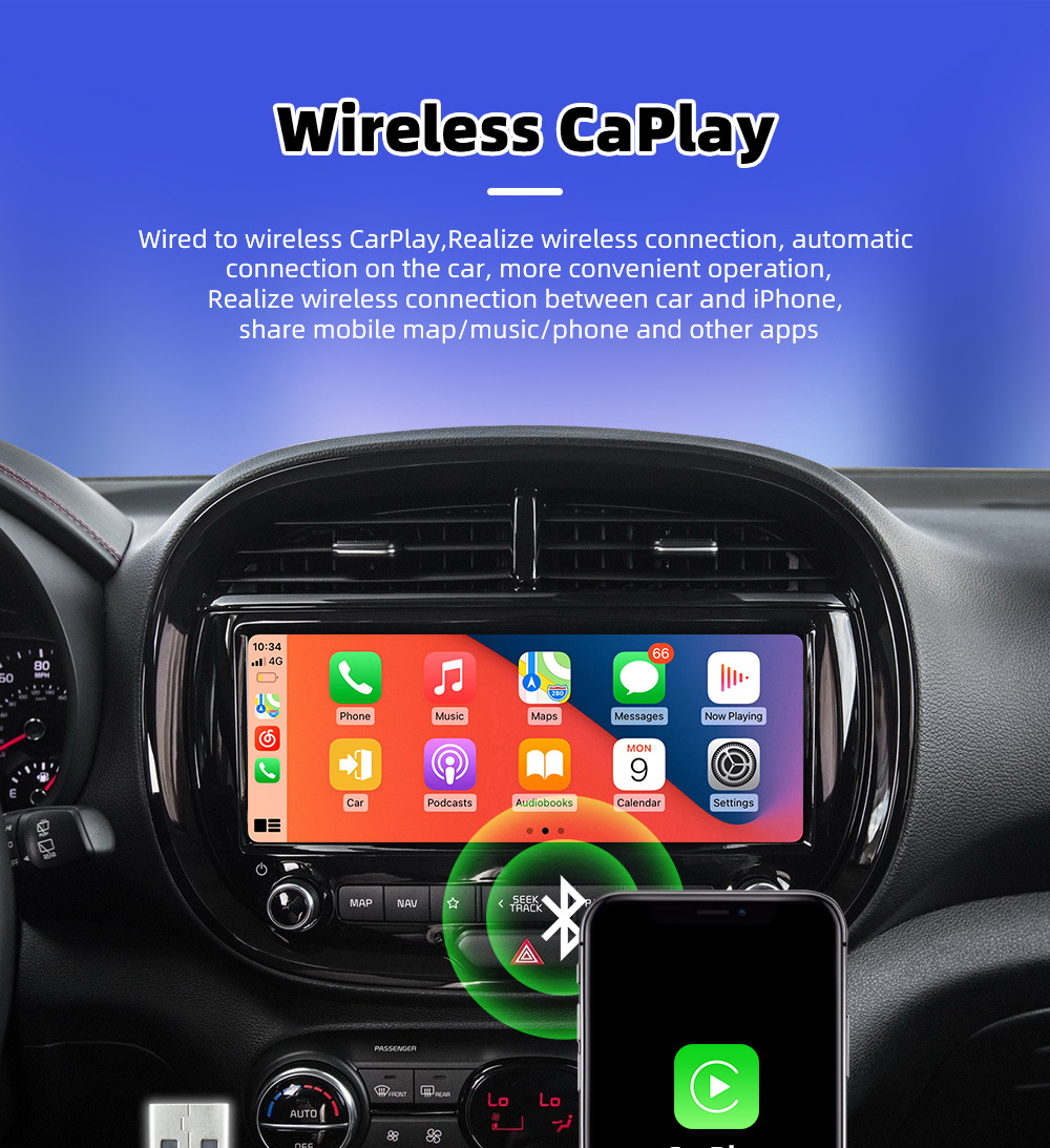 Cross-Border Car Wireless Carplay Box Portable Android Autocarplay Module Car-Machine Connectivity Smart Box