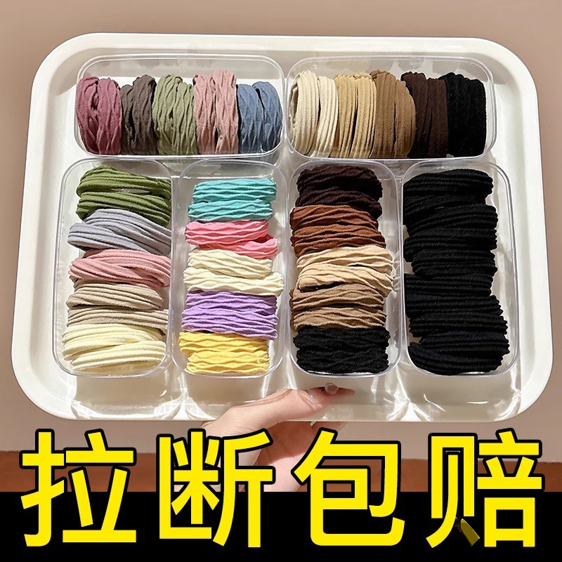 Anillo de cabello de cola de caballo de alta altura elástica de cabello duradero para mujeres 2025 nuevo estilo de alta calidad de cabello de cabello de invierno / otoño