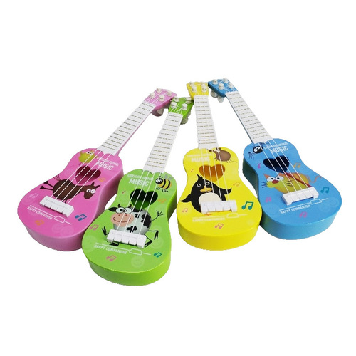 Children's fruit guitar can play mini ukulele musical instrument small guitar street stall toys export wholesale