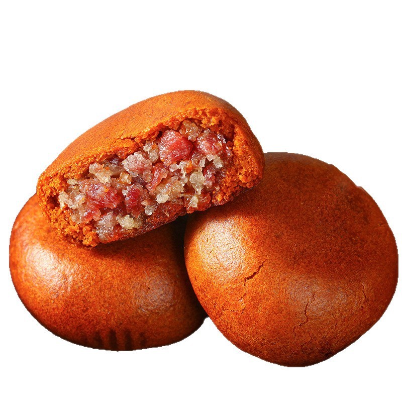 吉庆祥云腿月饼红饼滇式宣威火腿月饼云南特产糕点中秋节酥皮月饼|undefined