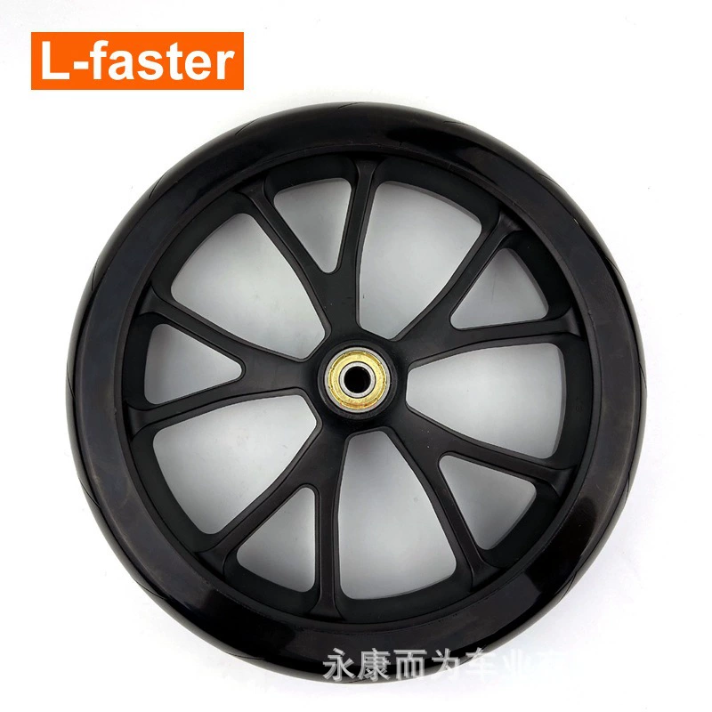 Колесо Pu самоката 8 дюймов с подшипником Замена колеса самоката детей запасное твердое колесо для корзины