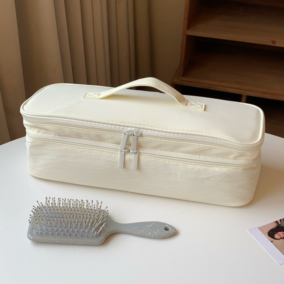 Portable Household Bag, Large Capacity Handheld Double-Layer Hair Dryer And Curling Iron Organizer Storage Bag_maomaolike.com