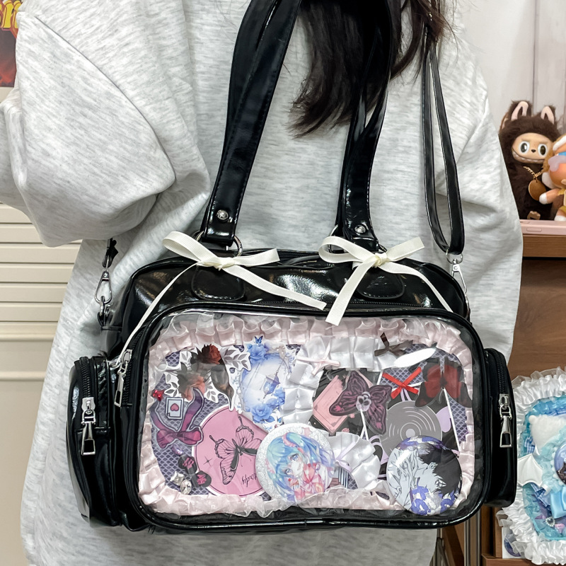 日常基础款二次元漫展追星少女10cm娃包单肩斜挎制服包JK谷子痛包|undefined
