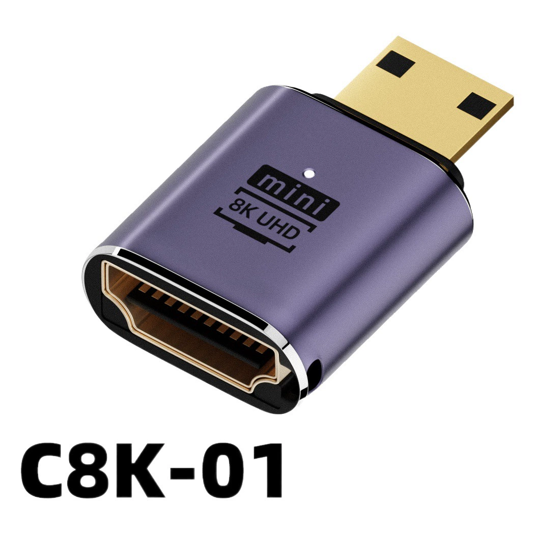 Женщина ХДТВ к типу Мужской прямой голове 8 К ХД женщина поддержки УХД 8 К ХДТВ переходника к типу Мужской бортовой загиб д