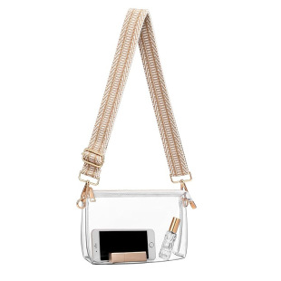 Summer 2023 Amazon Hot New Chain Transparent Bag Small Bag Jelly Bag Gymnasium Bag