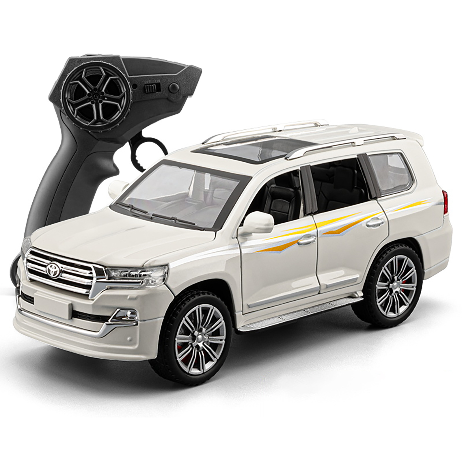 Auténtico 1: 24 control remoto Toyota Coolzer aleación modelo de vehículo todoterreno control remoto deriva juguetes de pista de carreras