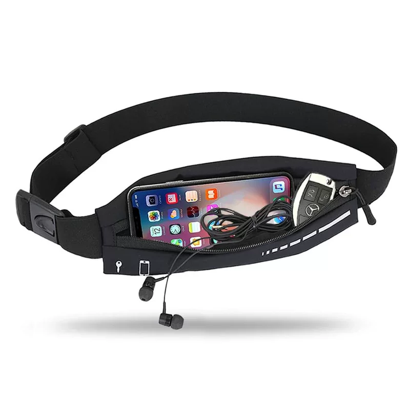Sports men's belt bag for gym, bike for camping, for running