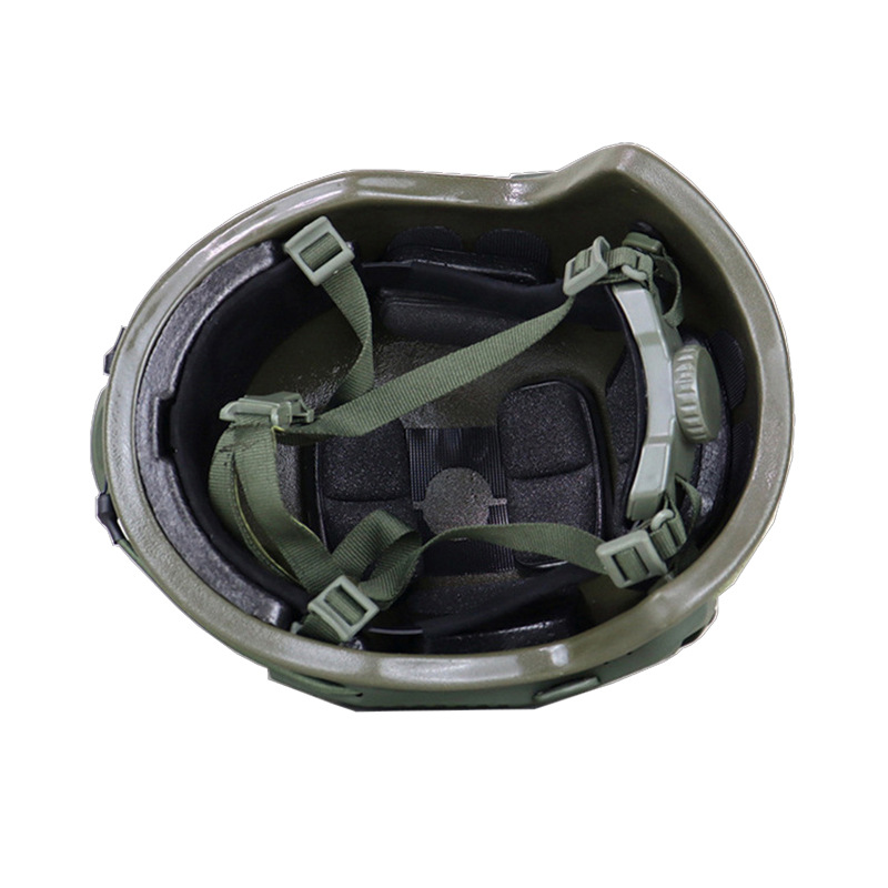 Casco de ciclismo táctico FAST de segundo nivel a prueba de balas PE polímero NIJ3A Seguridad de las fuerzas especiales 1.4KG Ligero image 5