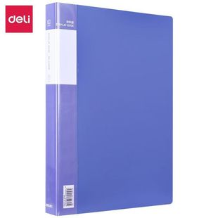 Deli 33660 Document Folder with Versatile 60-Page Transparent Divider Pockets for File Storage