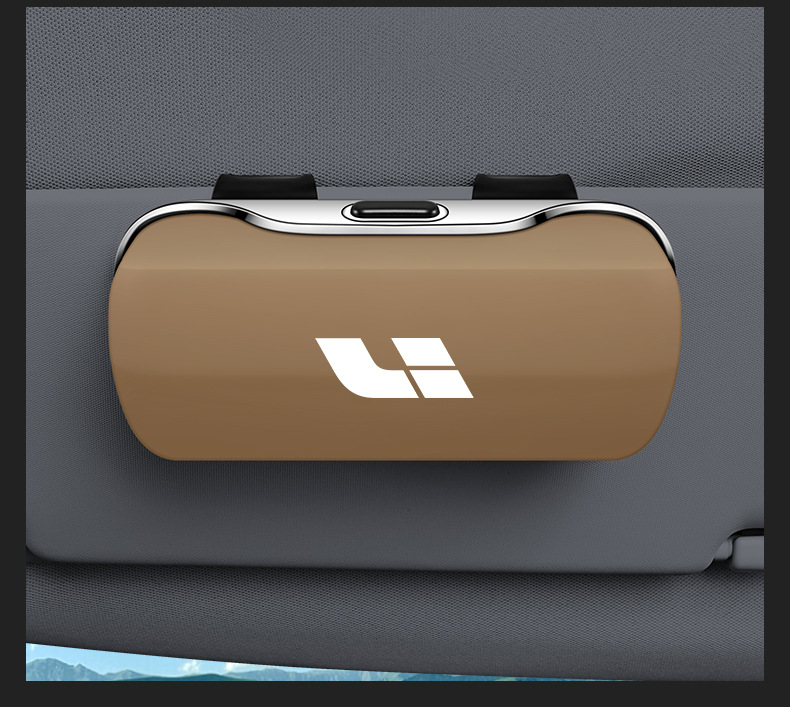 Ideal L9/L8/L7/One Car Glasses Case Car Glasses Clip Storage Box Storage Sun Visor Bill Clip