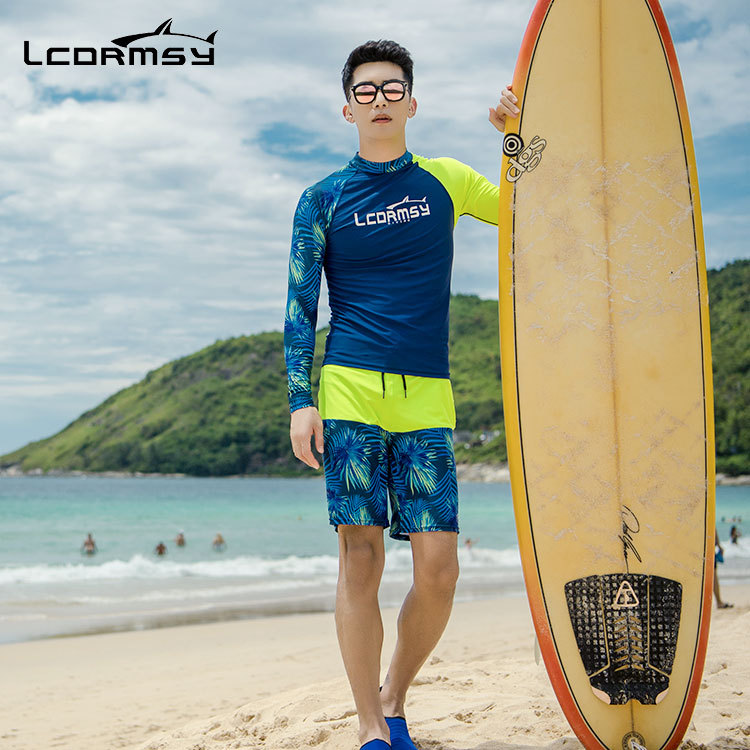 South Korea's New Digital Printed Floating Suit Jellyfish Suit Jellyfish Diving Suit Men's Long-Sleeved Quick-Dry Beach Surf Suit