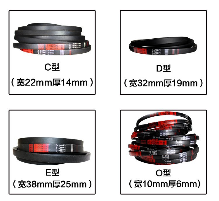 A hard wire triangle belt driving belt type B 1372/1397/1400/1422/1448/1450 belt