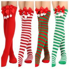U 35348 Christmas bow over the knee socks ʥ���������ϥ����