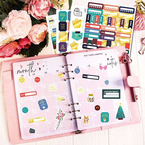 PLANNER STICKER Business Theme Planning Sticker Note Pad Creative Gold Foil Planning Sticker