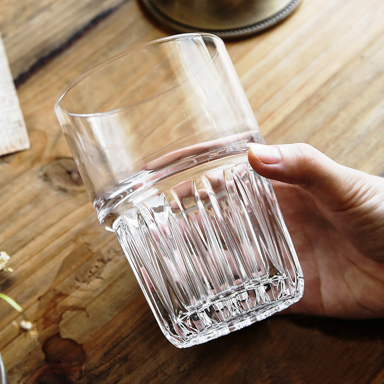 Glass creative tea cup for whiskey for living room