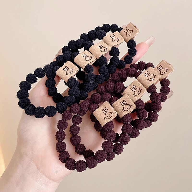 Cuerda para el cabello de dibujos animados, alta elasticidad y durabilidad, banda elástica para atar la cabeza, bola para mujer, lazo para el cabello, cuerda para la cabeza, nueva funda de cuero, accesorios para el cabello, todo fósforo