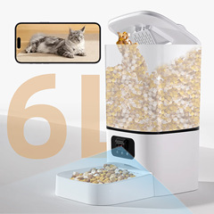 クロスボーダーペット自動給餌器 6L 調整可能なカメラナイトビジョン猫フィーダー猫フードドッグフードスマート給餌機犬ボウル
