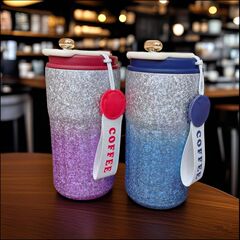 シャネルコーヒーカップ 304 ステンレス鋼スマート断熱カップオフィスギフトウォーターカップタンブラーロゴ断熱カップ