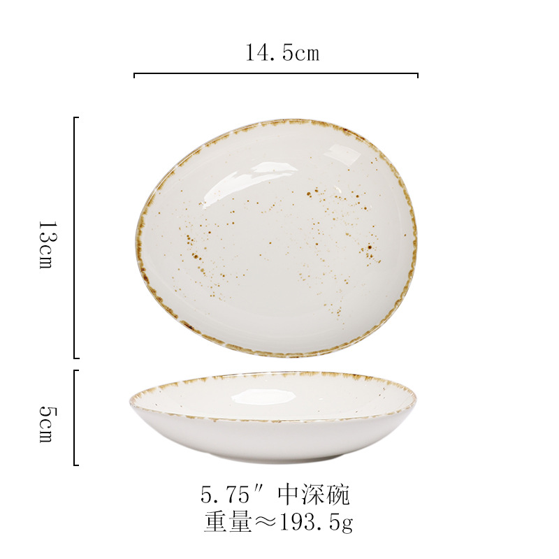 5.75inch 중간 깊이의 그릇