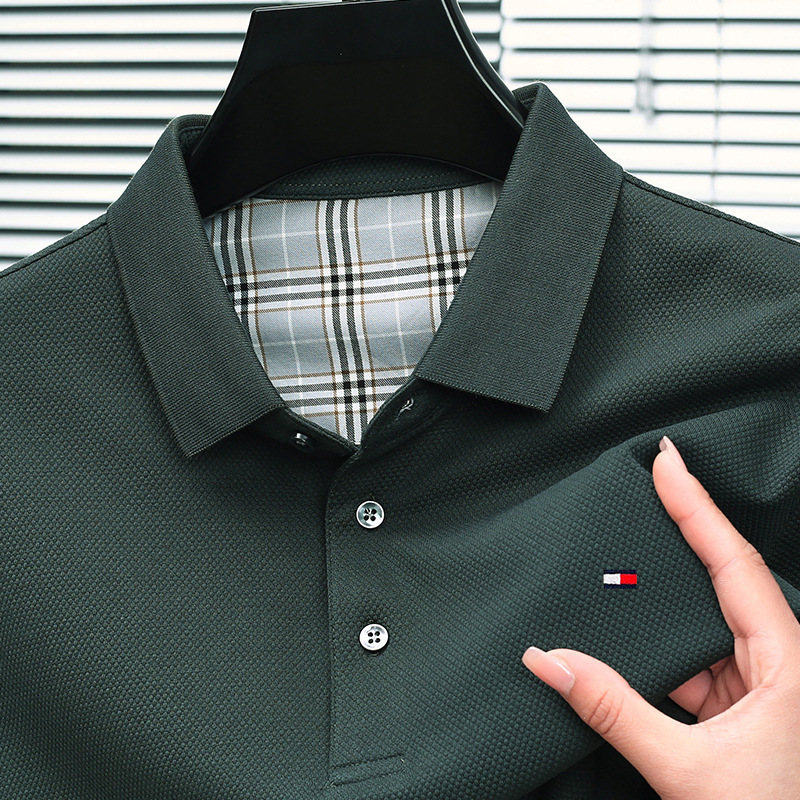 アメリカ正規品 トミー トミー 半袖 Tシャツ メンズ 夏 ビジネス カジュアル 防シワ 純綿 メンズ 洋風 ポロシャツ|undefined