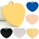 Cross-border love stainless steel dog tag laser engraving blank heart-shaped metal tag pet anti-loss card holiday blessing