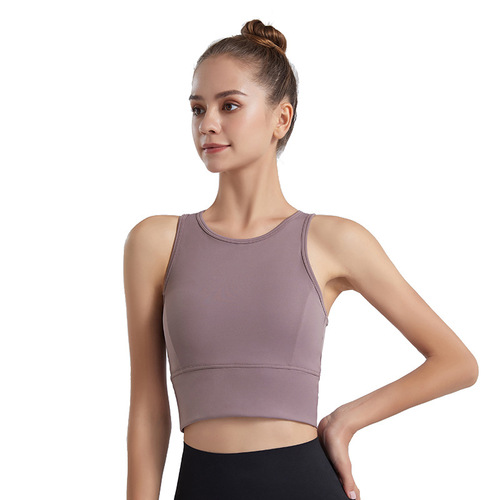 2024 New Yoga Wear Women's Sleeveless Hollow Mesh Quick-Drying Sports Vest Slimming Tight Fitness Bra Top
