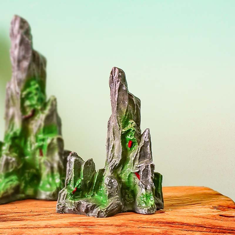 Simulación de pequeños adornos de rocalla transfronteriza exclusivamente para peceras, decoración de paisajismo, accesorios de paisaje de acuario de hotel, mesa de comedor china