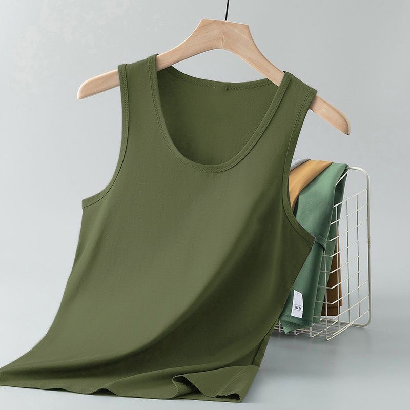 Verano nuevo chaleco de moda de hombre chaleco de cuello redondo camiseta deportiva chaleco de comercio exterior hombre explosión