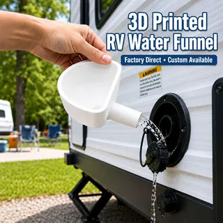 淡水储水箱注水漏斗RV Fresh Water Tank Filling Funnel房车拖车