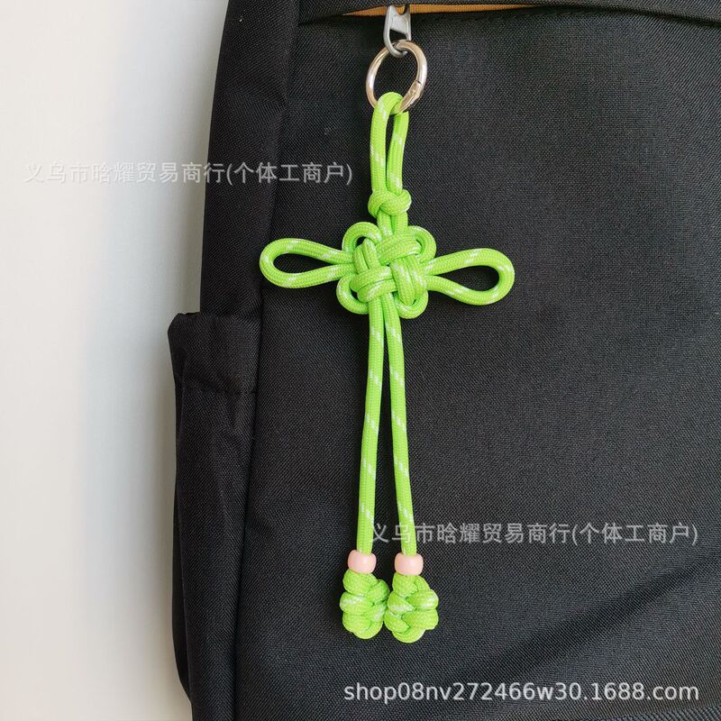 吉祥中国结包包挂件高颜值miu系手工编绳中国风手机壳钥匙扣挂饰|undefined