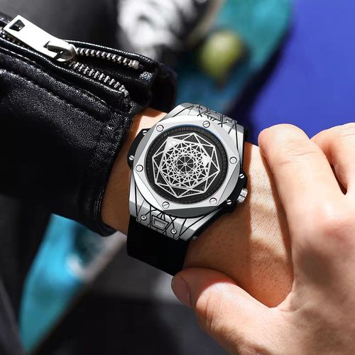 Creative fashion trend men's watch silicone band luminous sports fully automatic mechanical watch watch