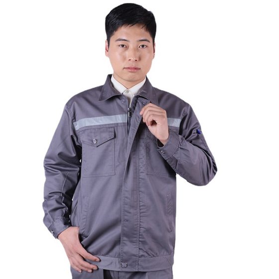 Reflective Strip Anti-static Labor Protection Clothing Winter Workshop Work Clothes suit Welder Dirt-resistant Wear-resistant Long-sleeved Tooling Top